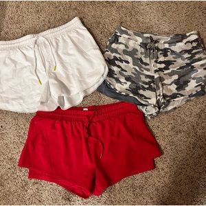 3 pairs of ladies shorts by zyia size lg